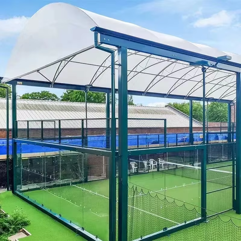 Factory Price Sports Equipment Padel Court with Roof Cover for Paddle Tennis