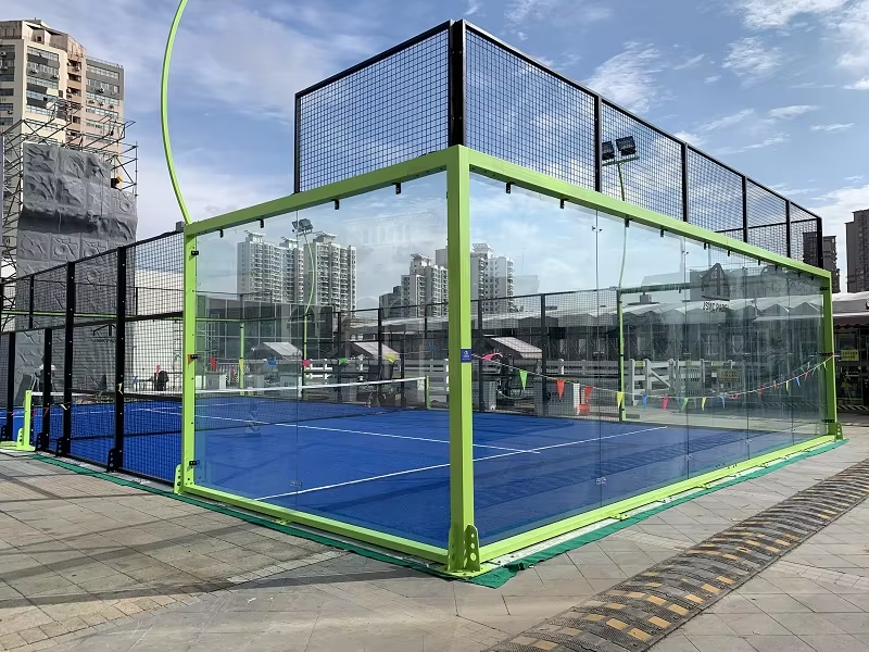 Padel Sports Equipment Panoramic Paddle Tennis Court for Sale