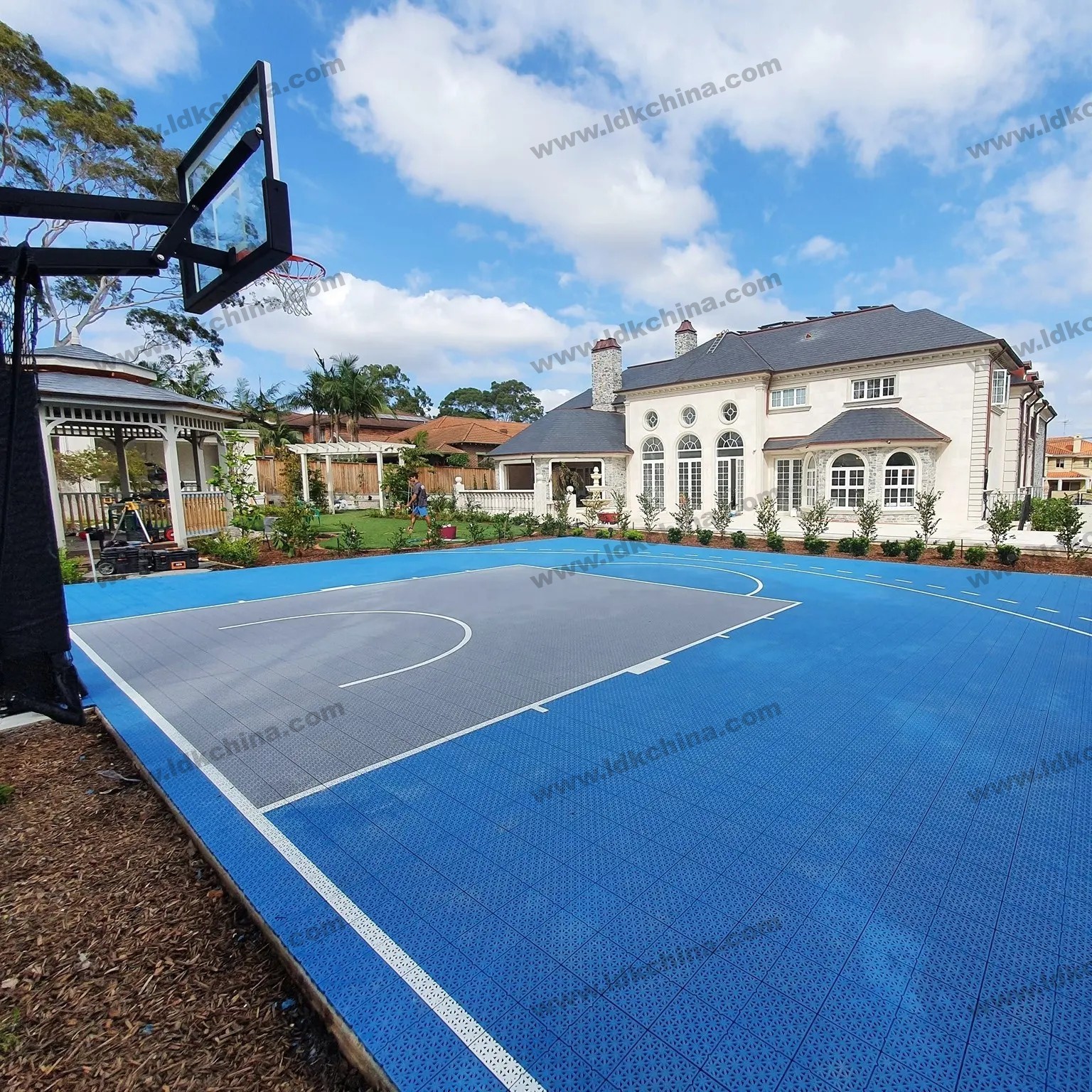 LDK Colorful Sports Floor Matt Outdoor Basketball Court Flooring