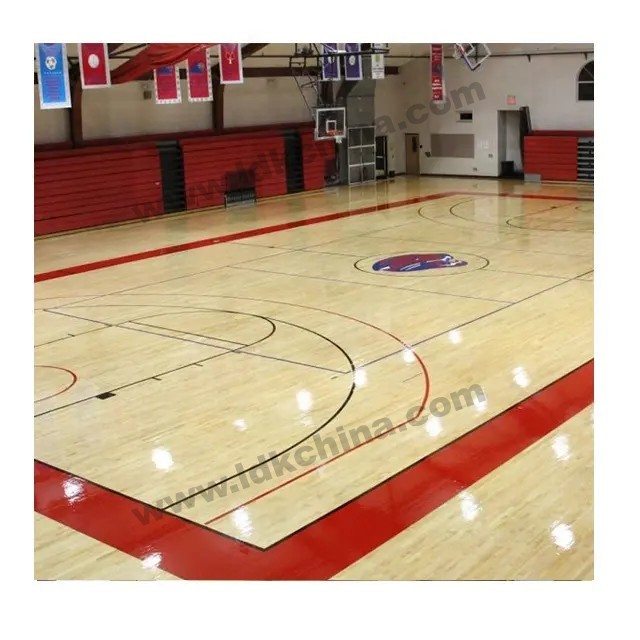 LDK Indoor Basketball Court Anti-slip Basketball Court Wood Flooring