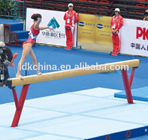 China Wood beam gymnastics equipment for competition factory and